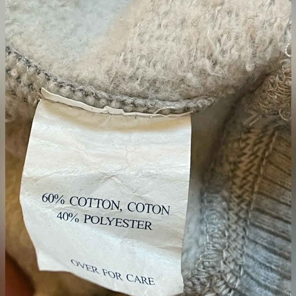 Vintage Abercrombie and Fitch Y2K Sweatshirt Gray Hoodie Size Medium - Image 9