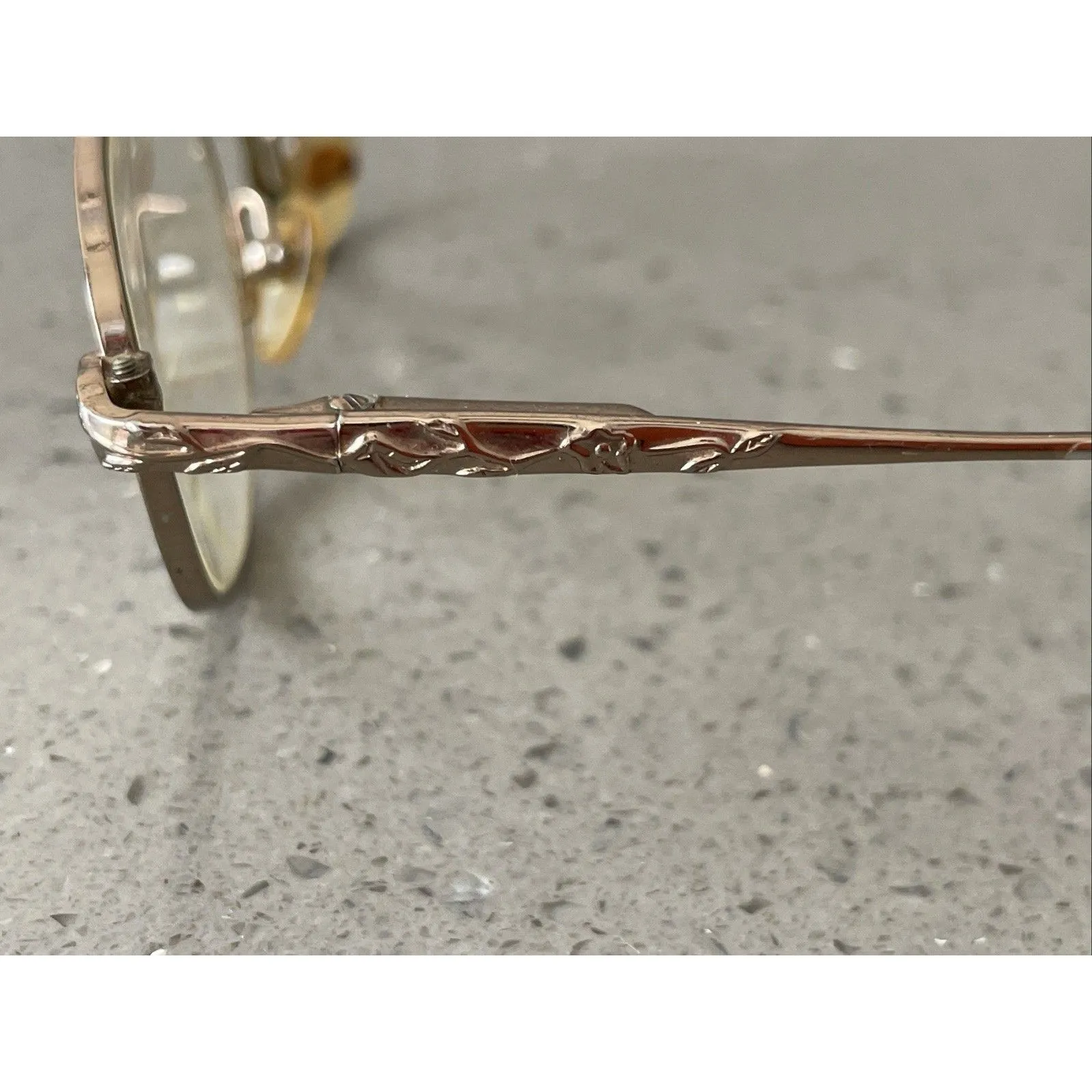 Marchon Super Flex Eyeglasses Frames ONLY Gold Flex Italy 50 - Image 4