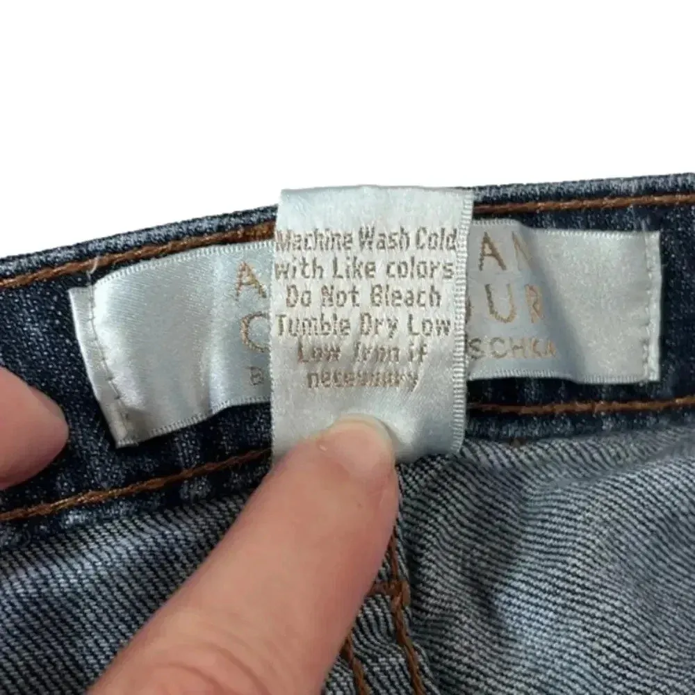 Badgley Mischka American Glamour women’s denim jeans size 10 cotton blend jeans - Image 9