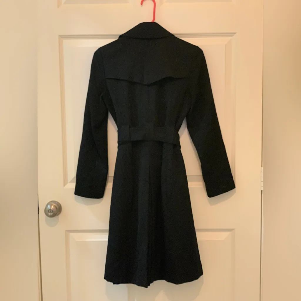 Giordano Ladies Elegant Black Women's Belted Trench Coat. Size - Image 4