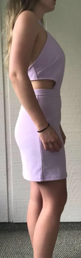 Tobi Lilac Halter Dress - Image 3