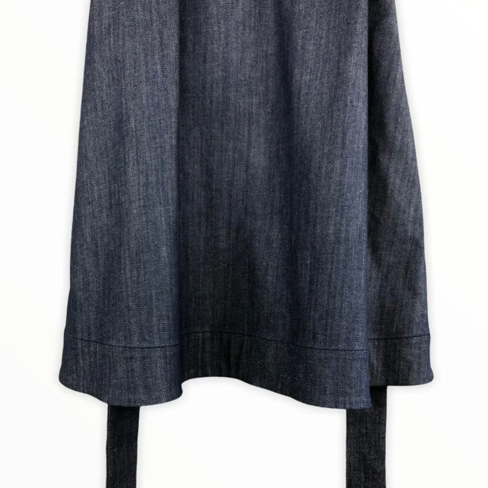 Kate Spade Broome Street Belted Sleeveless Dark Blue Denim Dress size XS - Image 5