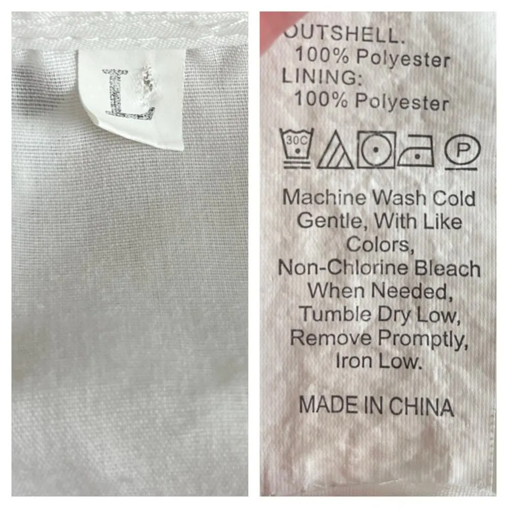 White Eyelet Lace Midi Dress Hight Waist V - Image 10