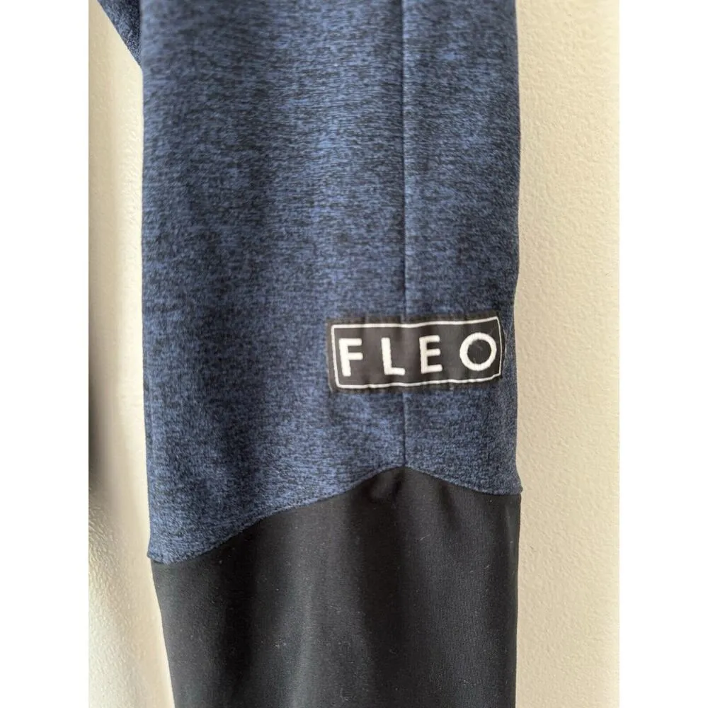 FLEO Navy Blue Colorblock Tapered Leg Women’s Sporty Loungepants Size Medium - Image 5