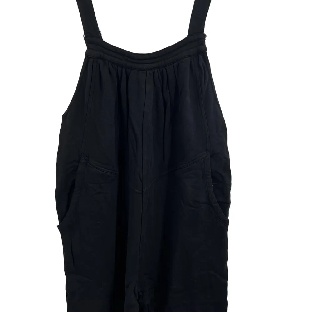 Bobi Black Cotton Modal Coverall Jumpsuit Size Medium New - Image 2