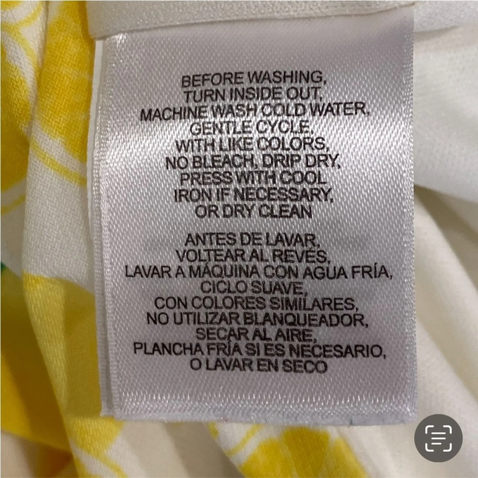 Pappagallo XL Dress Retro Stretch 60s Lemon Sheath Vacation Cruise Travel Casual Yellow - Image 10