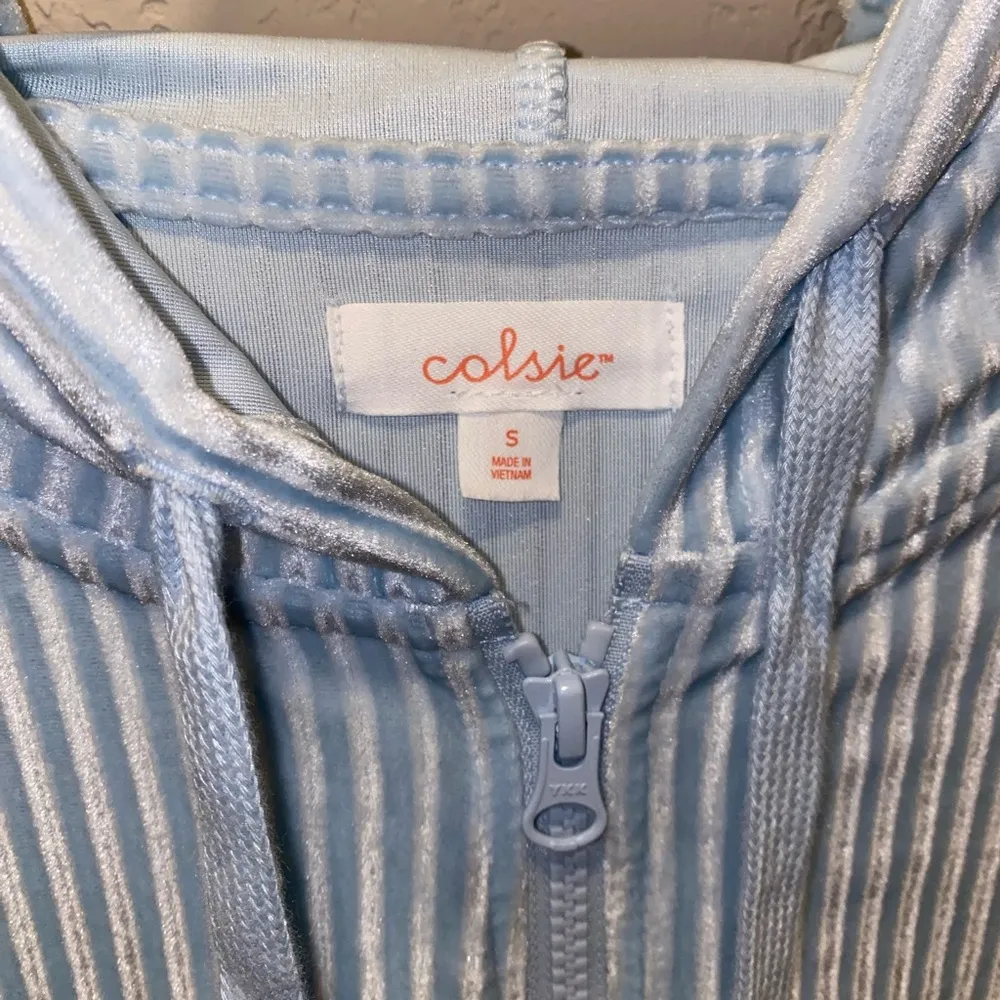 Colsie | velour jacket Blue - Image 3