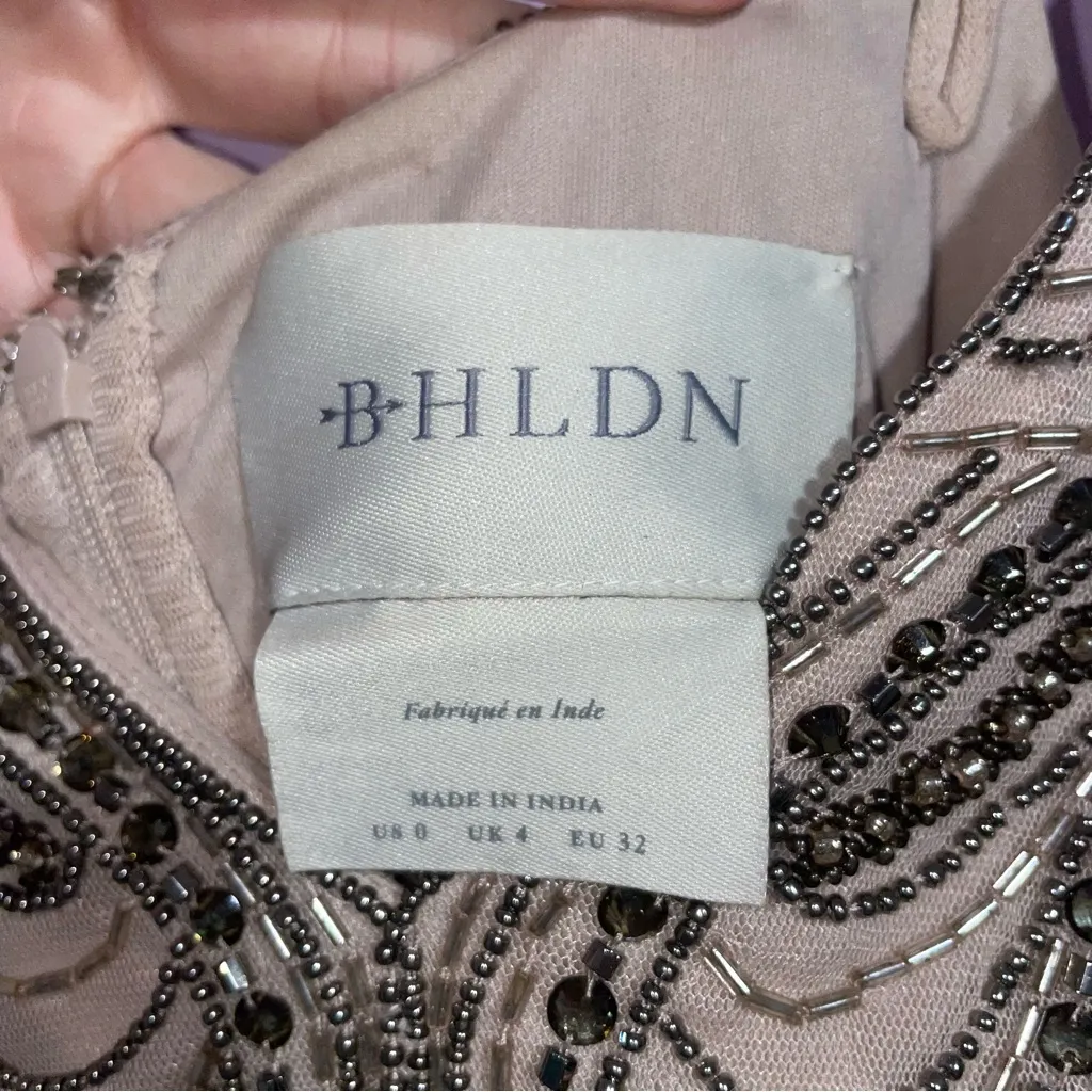 Anthropologie BHLDN Vilette Embellished Maxi Dress Women Size 0 Formal Prom Boho - Image 7