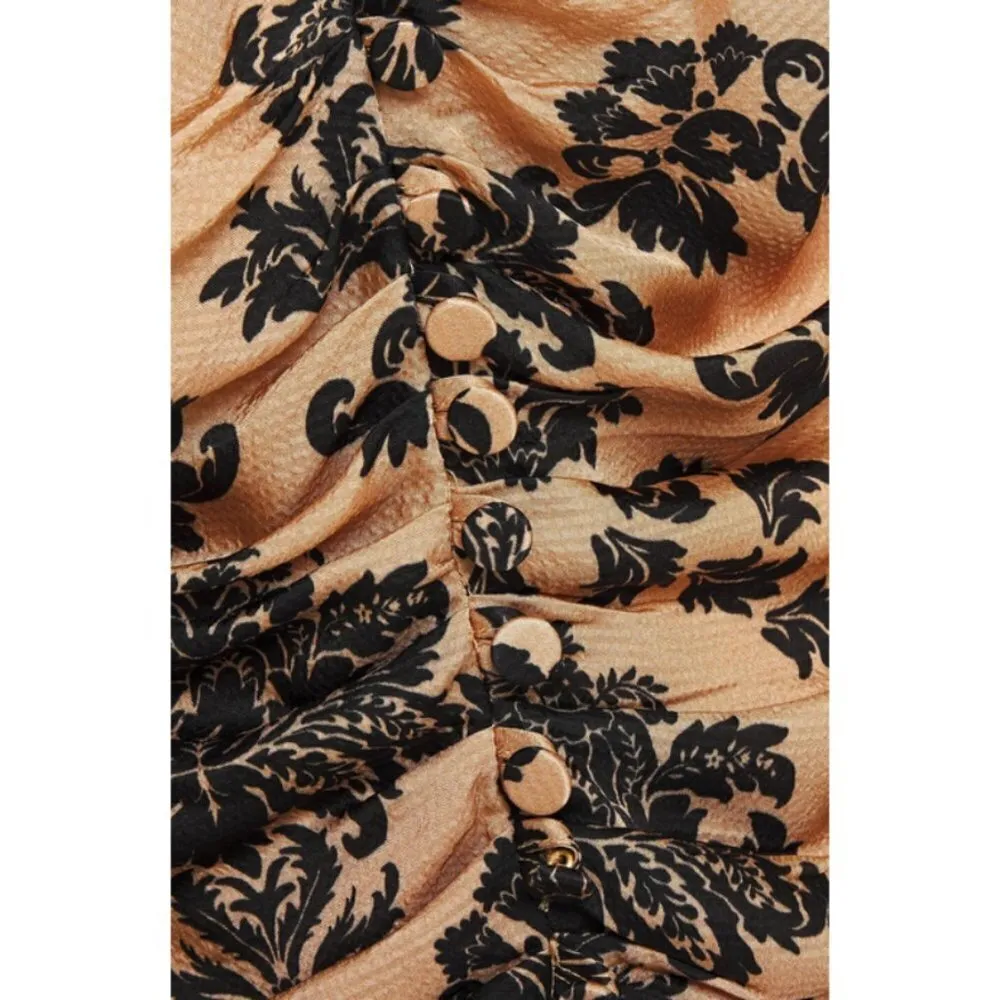 💕MOTHER OF PEARL💕 Sasha Ruched Printed Hammered - Image 8