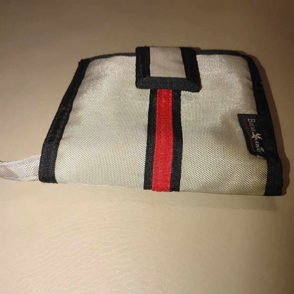 Boyt Break Away Bi Fold Wallet Wristlet Strap Coin Pocket Vintage Brown Red - Image 11