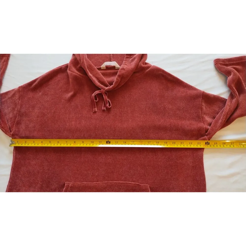 Spring & Mercer Women's Cowl Neck Chenille Pullover Sweater Size S Orange - Image 10