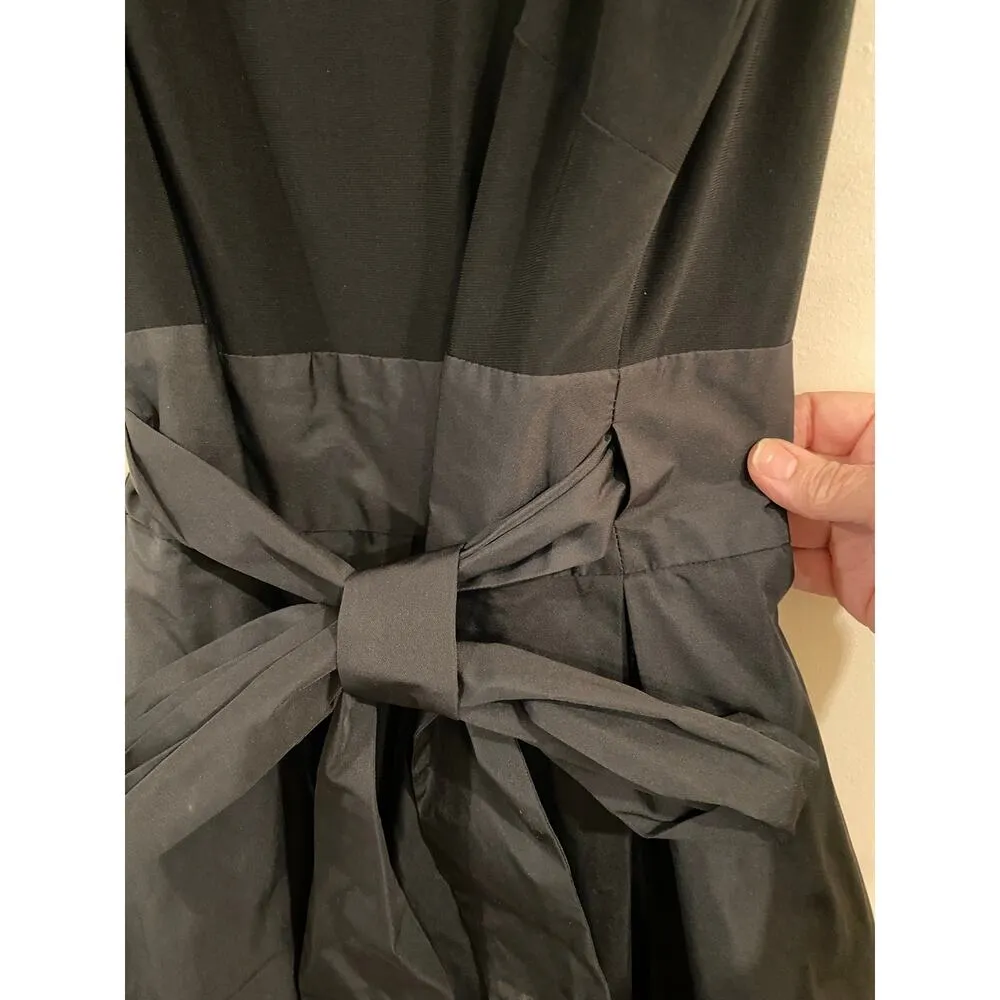 Ralph Lauren Sleeveless Back V-Neck Fit and Flare Mini Dress Black Women's Sz 10 - Image 4