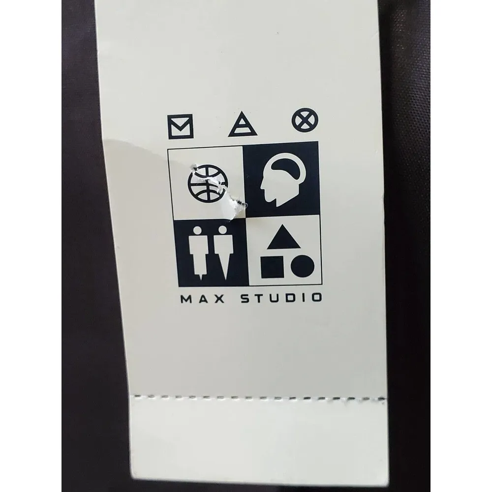 Max Studio  Brown Polyester Single Breasted Two Buttons Fitted Blazer 10 NWT $198 - Image 11