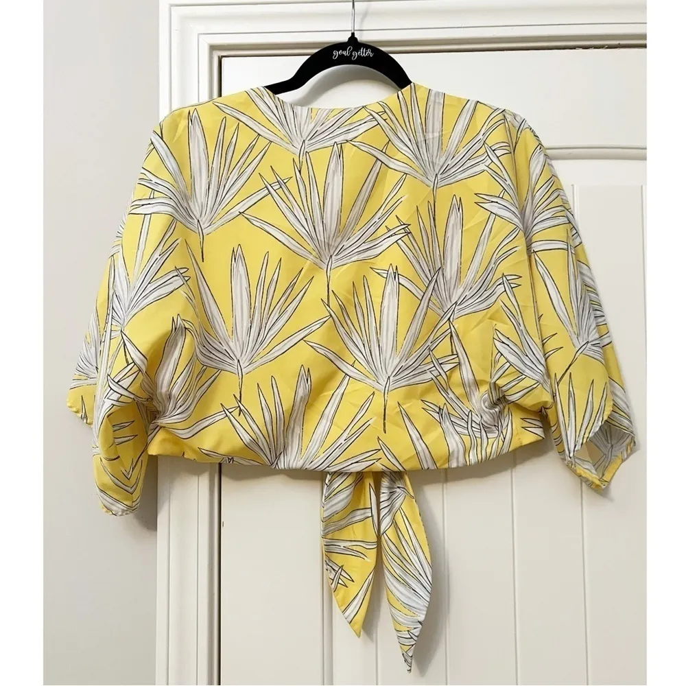 Hutch Yellow Leaf Crop Top - Image 7
