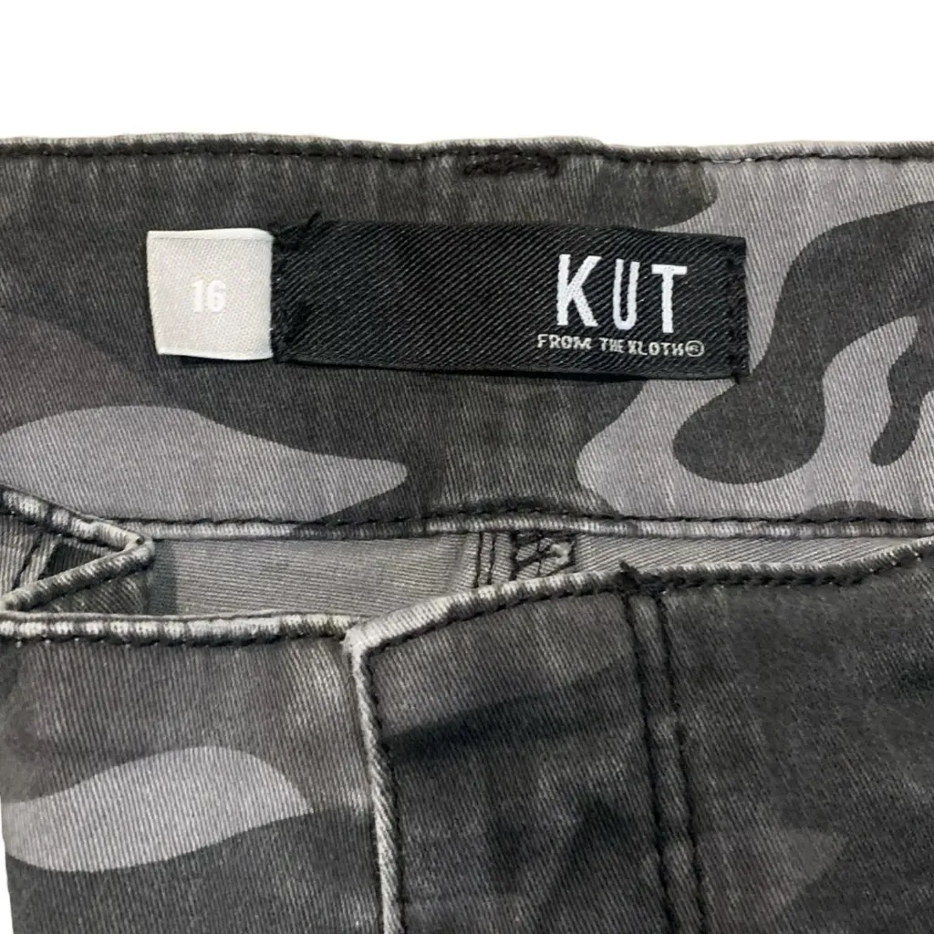 ​KUT from the Kloth Reese Camo Ankle Pants 16 Straight Leg Fab Ab Utility - Image 4