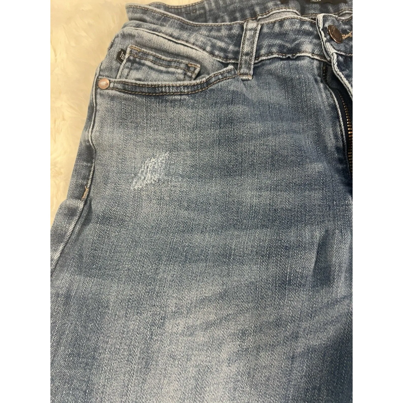 Judy Blue Womens sz 7/28 Distressed Denim Jeans - Image 4