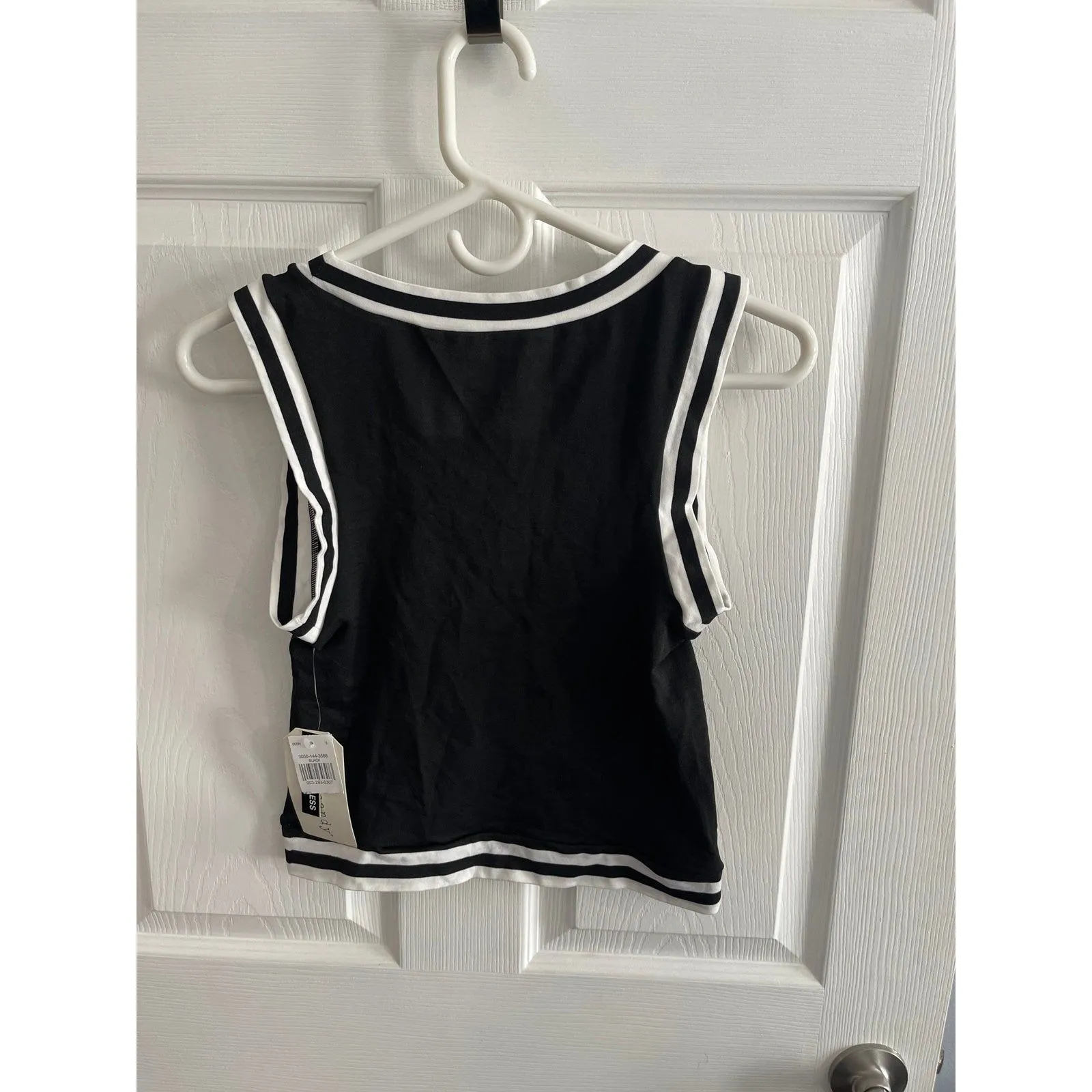 Eye Candy Tank Top Black/White Size L/XL New With Tags - Image 2