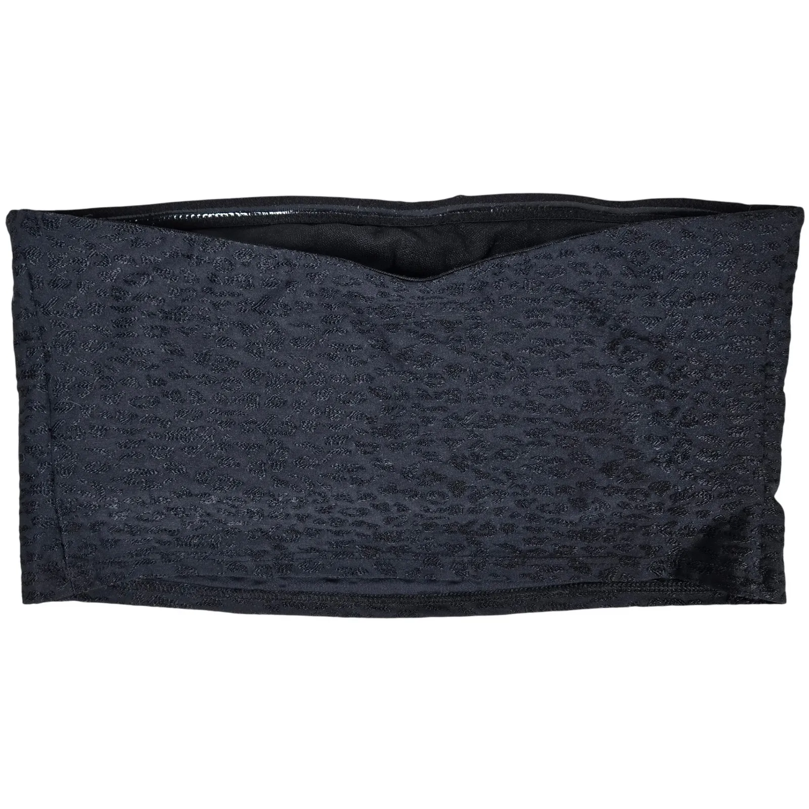 Body Glove Swim Top‎ Strapless Bikini Leopard Black Size S - Image 2