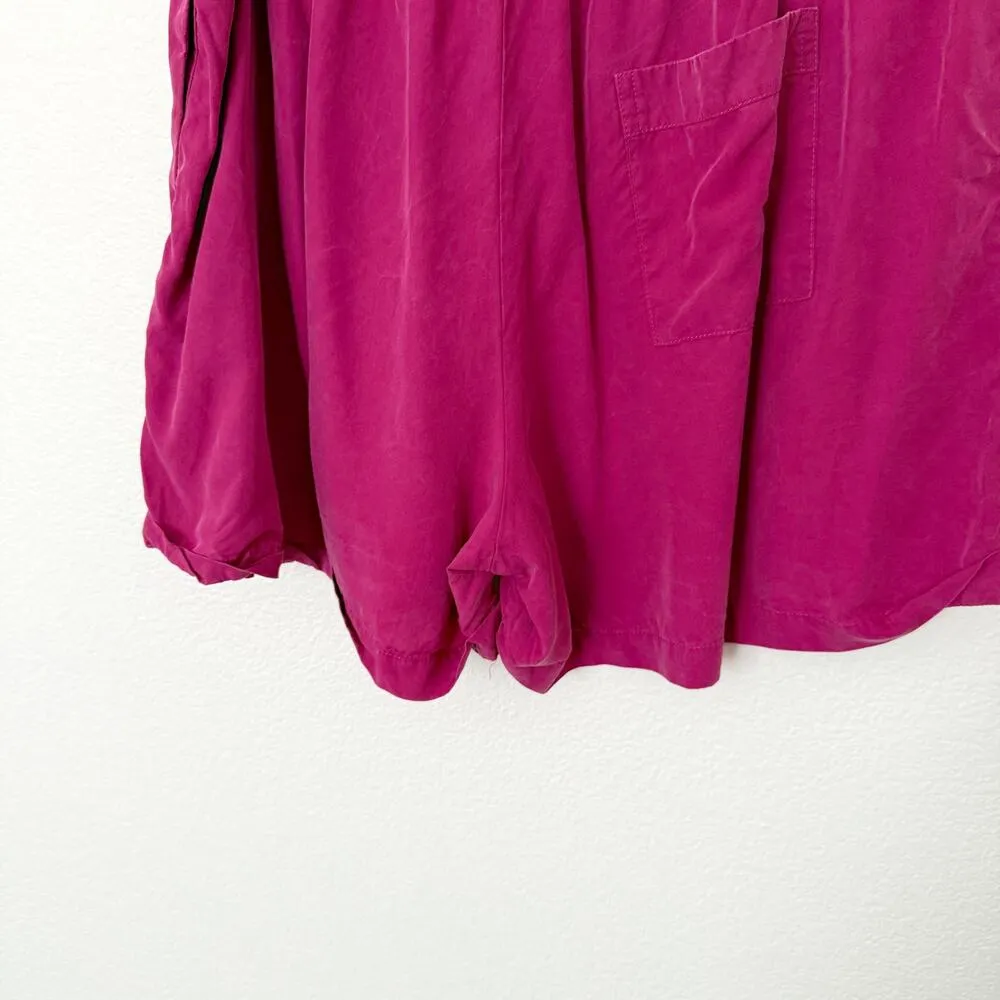 [Papinelle] Pink Tencel Elastic Waist Cuffed Amelie Boxer Short Pajamas Size XL - Image 7