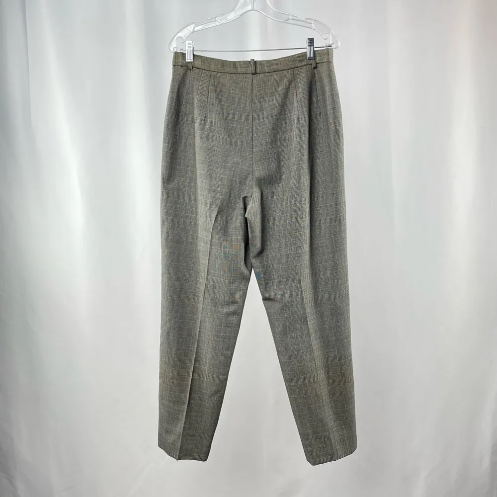 Pendleton Virgin‎ Wool Houndstooth Pants in Black White Size 12 - Image 4