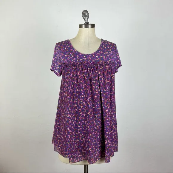 Matilda Jane Purple Floral Swing Top - Image 14