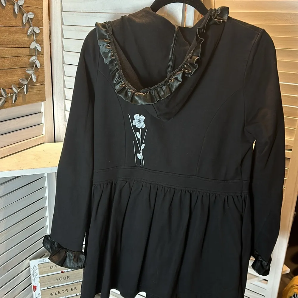 LAL Live A Little Hoodie Black and White - Image 4