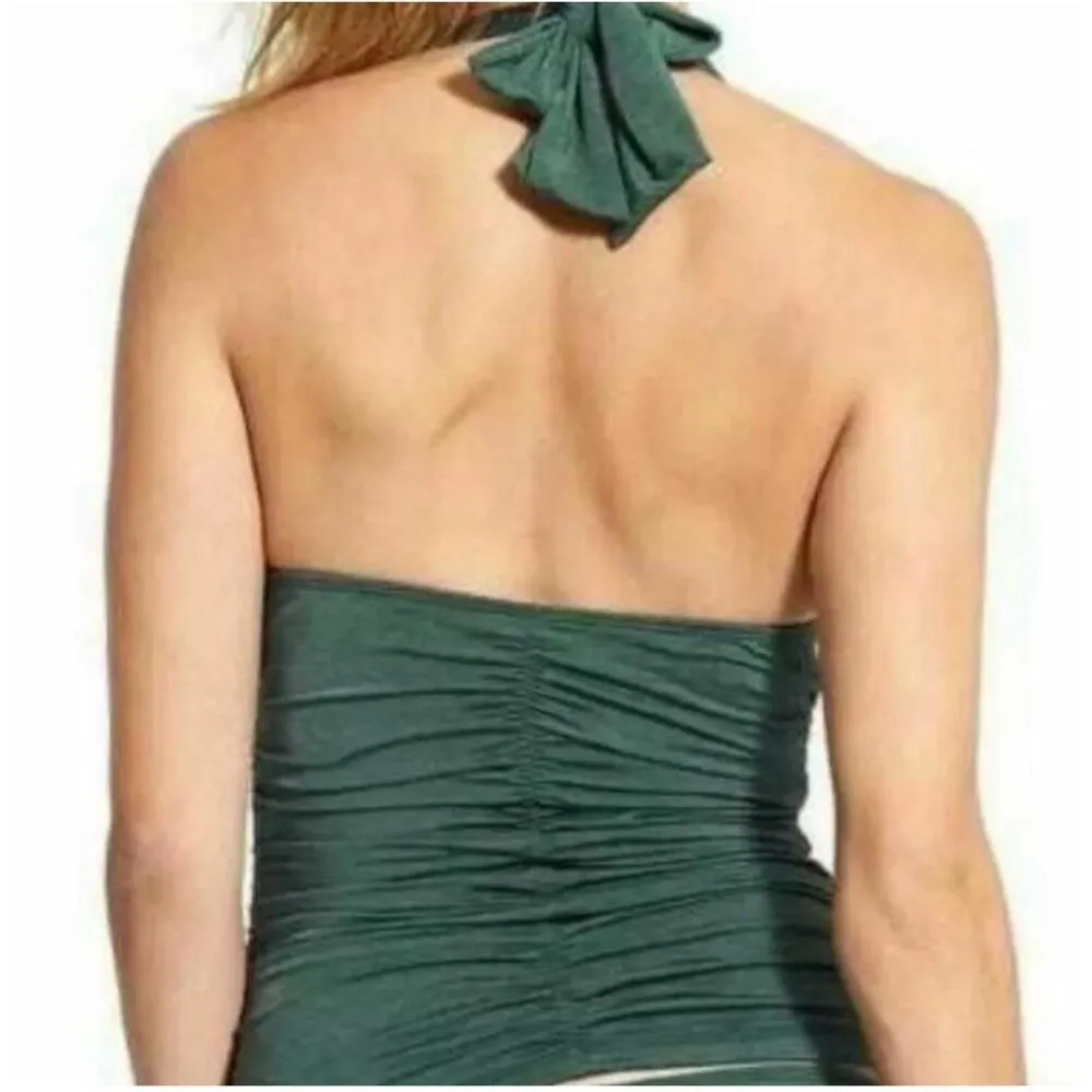 Athleta aqualuxe ruched opal tankini size small - Image 2