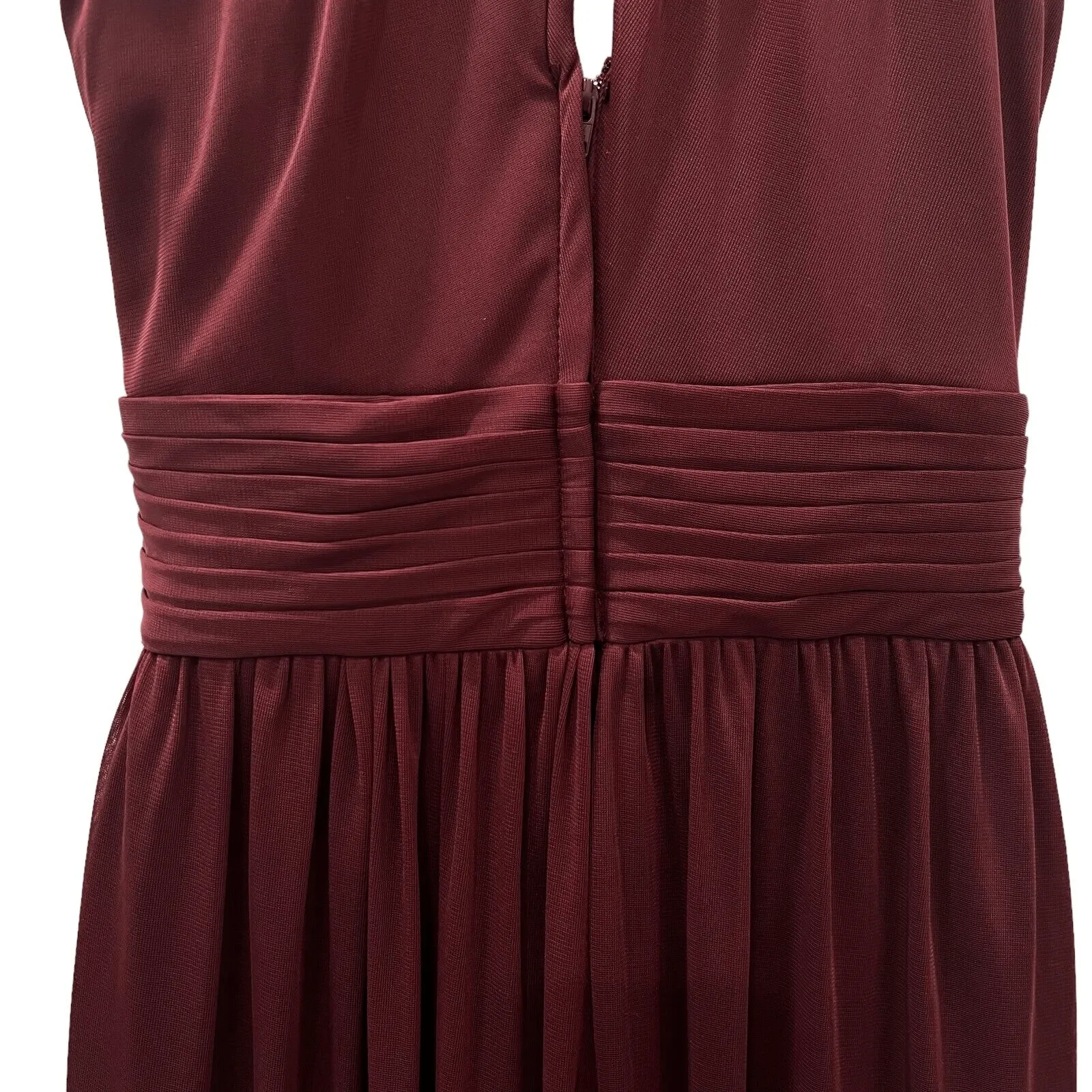 Celebrate DB Studio Full Length Bridesmaid Dress Wine Size 8 Prom Wedding Red - Image 11