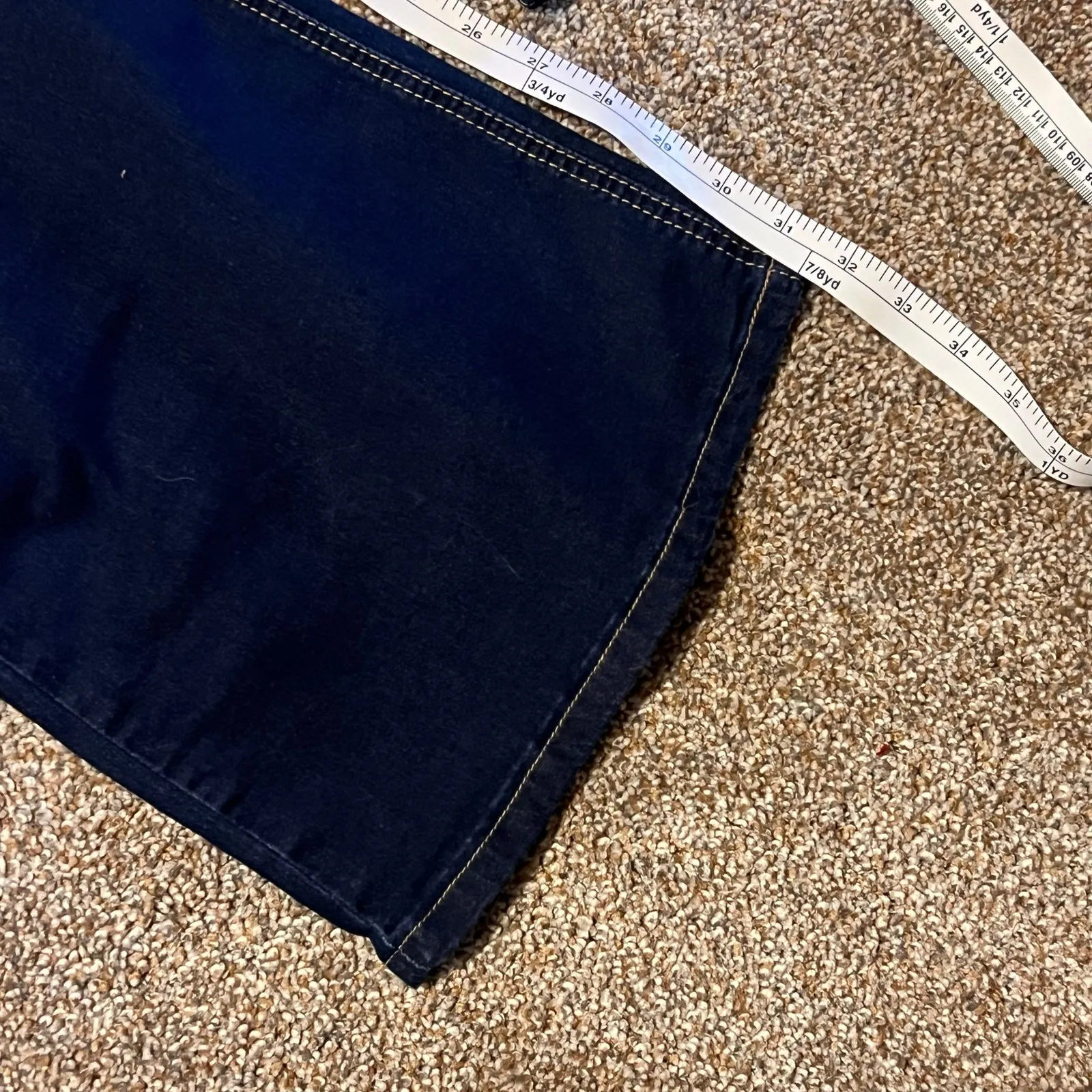 Suzanne Betro Dark Wash Flare Leg Women's Jeans.  Size 16 - Image 5