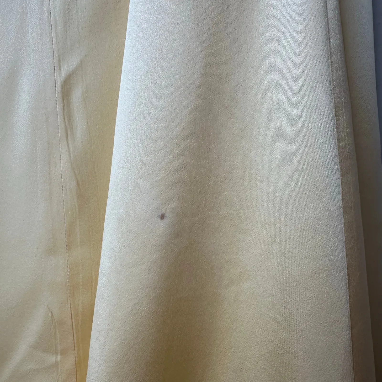 Reformation Dress Maddison Butter Yellow Silk‎ Satin Halter Midi Dress Size 4 - Image 8