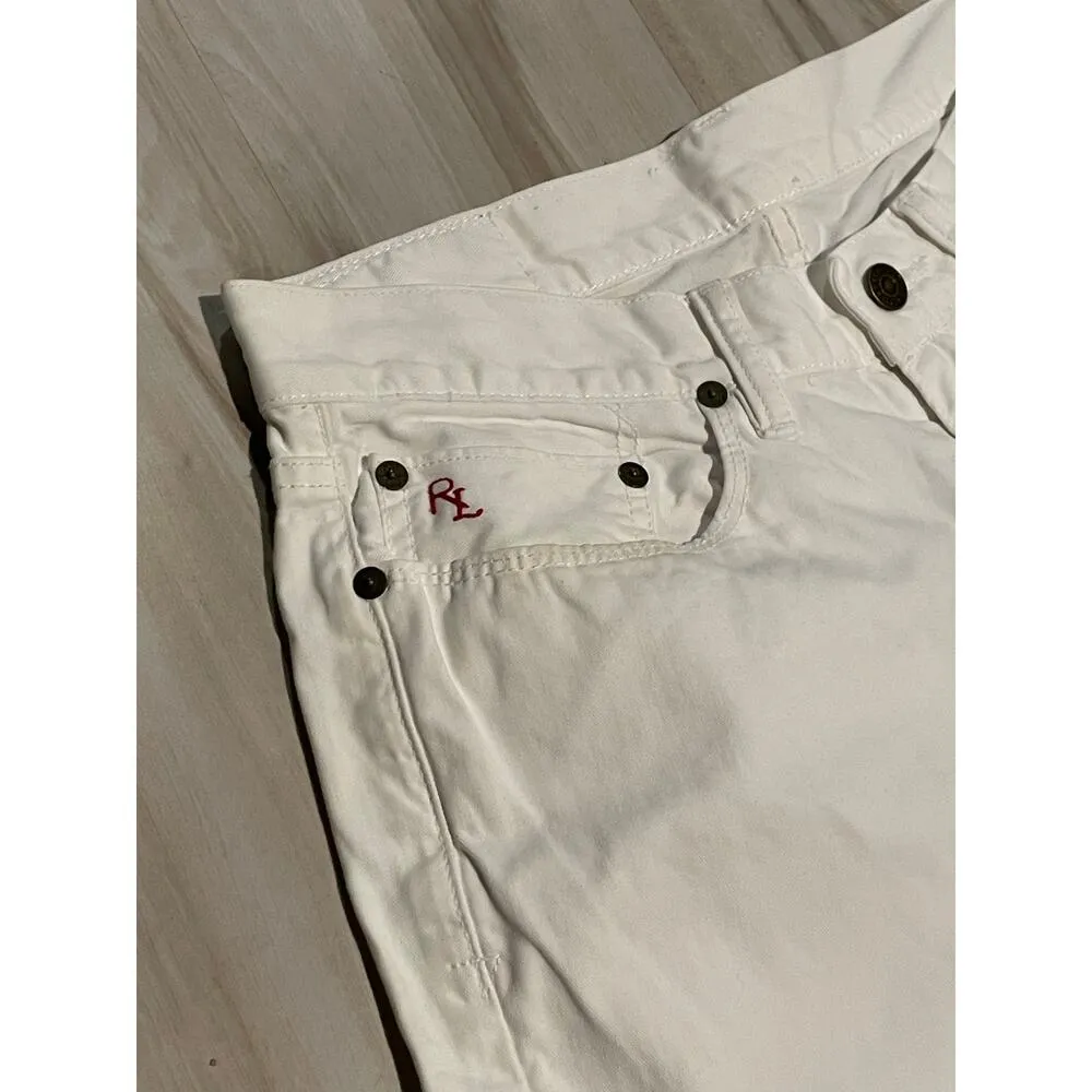 Ralph Lauren Polo  Authentic white dungarees RL Jeans size 30 - Image 5