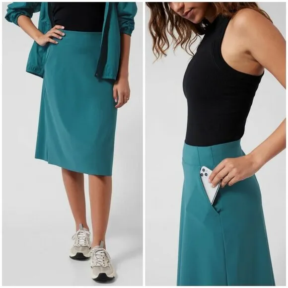 Athleta 💕💕 Cosmic Skirt ~ Borealis Green XL - Image 2
