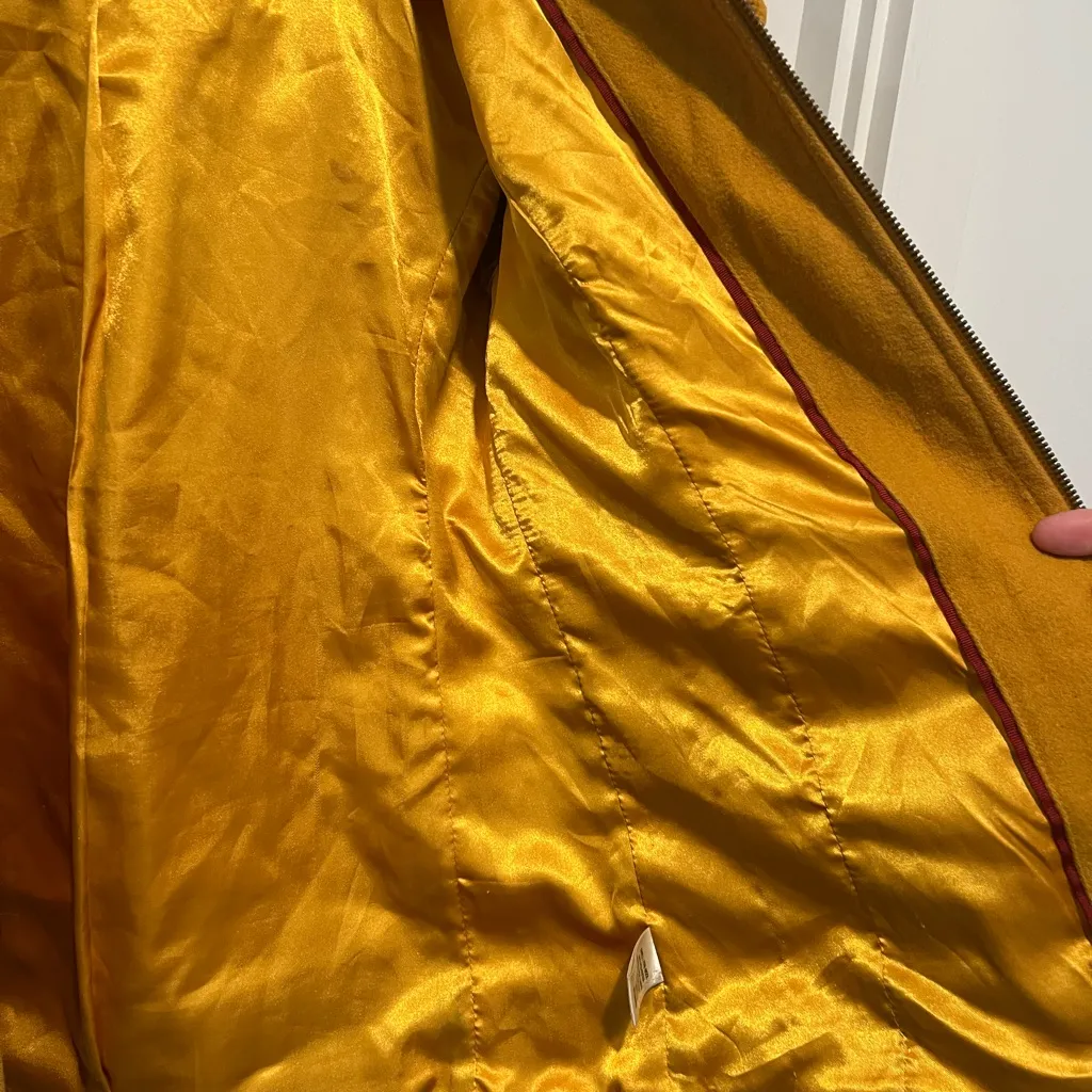 Merona Women's Golden Yellow Toggle Pea Coat - Image 9