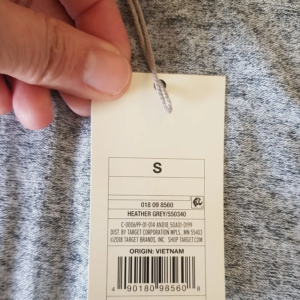 A new day Womens Dress Sleeveless Size Small Heather Grey Shift NWT Knit Stretch - Image 9