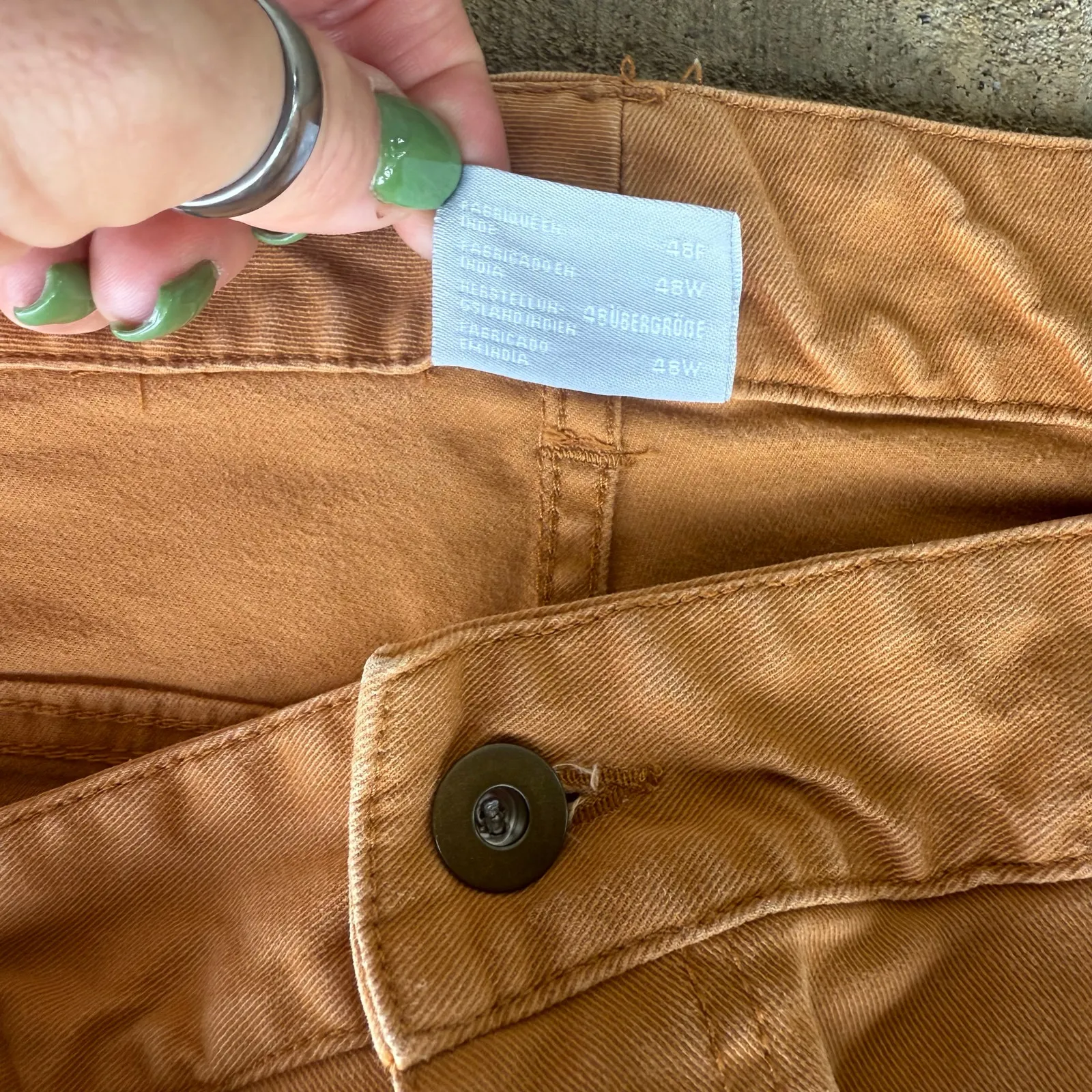 Columbia Women's Butterscotch Khaki Stretch Hiking Outdoors Pants 16W - Image 6