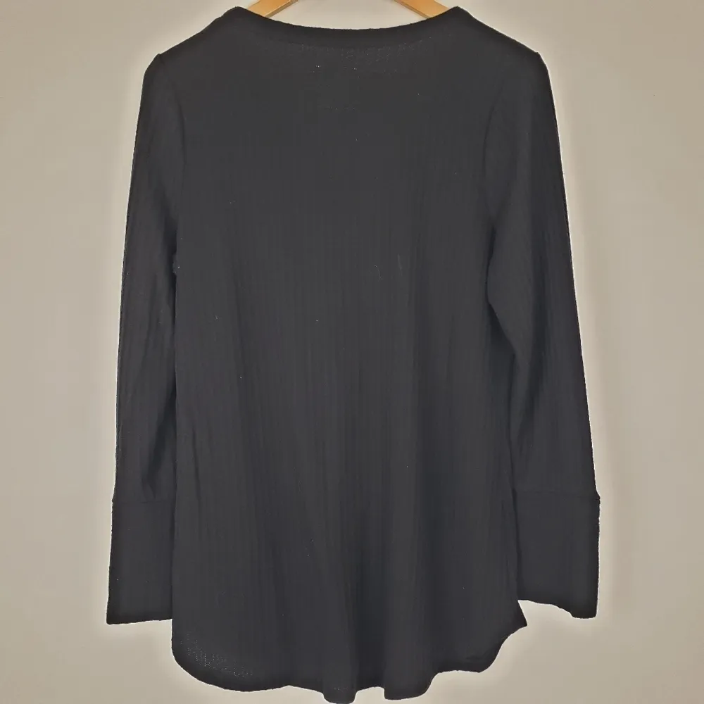 Chaser Waffle Knit V-Neck Henley - Image 3