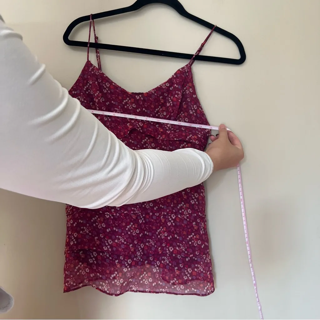 American Eagle Pink Floral Tank Top - Image 3