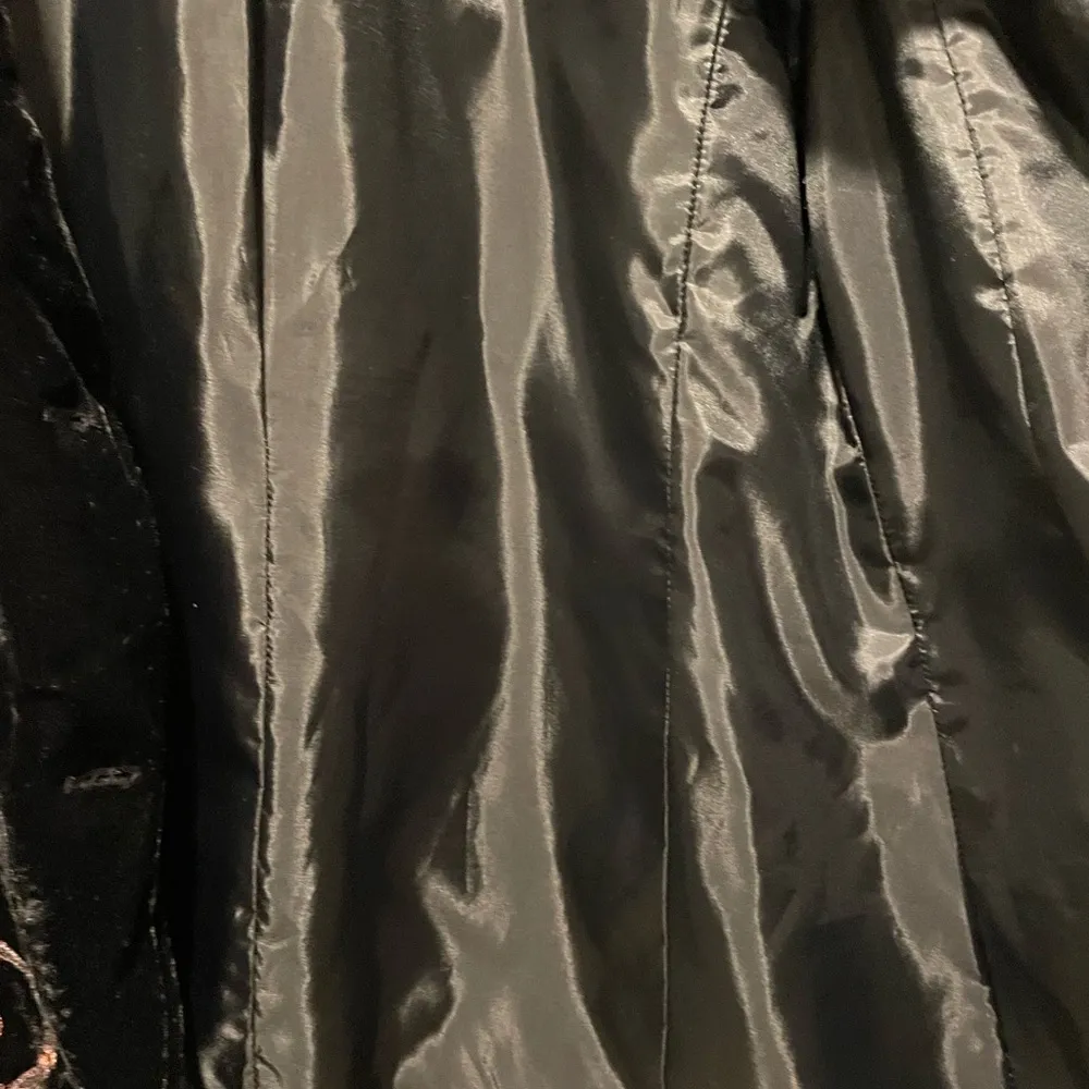 J. Jill Vintage Black Velvet Velour Embroidered Jacket size L Size L - Image 5