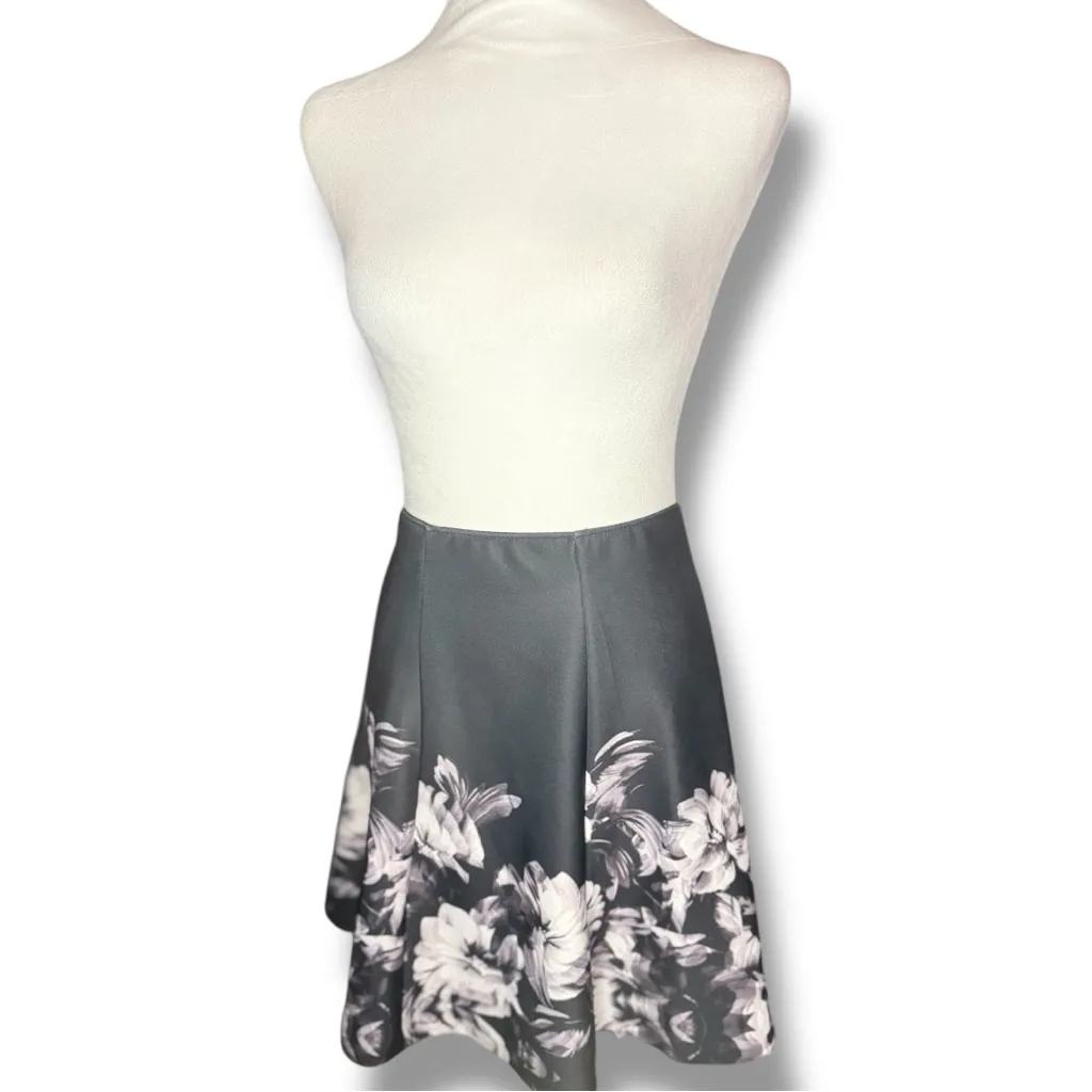 NWOT Apt 9 Women’s Satin Pleated A Line Floral Skater Skirt Size XL - Image 3