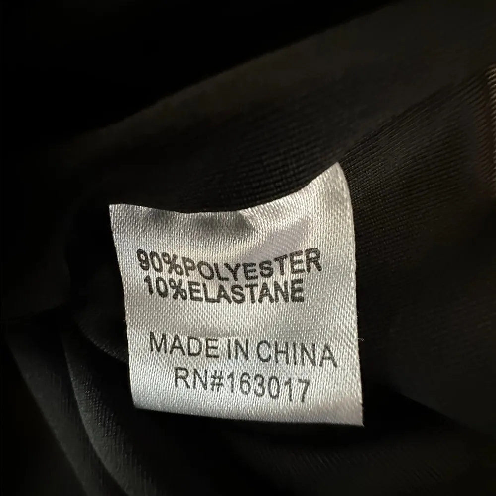 Dottie Mini Dress Black Ruched Crossed Back Straps Size US 8 - Image 6