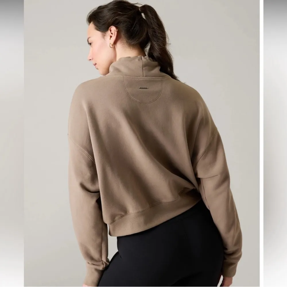 Athleta x Alicia Keys KEYS RETROPLUSH SWEATSHIRT NWOT XL Pyrite color - Image 8