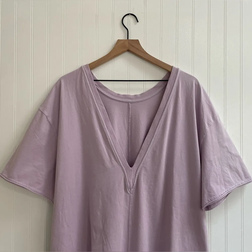 FP Movement by Free People Hot Shot Tee Romper in Lavender Fog Size L NWOT Purple Size L - Image 9