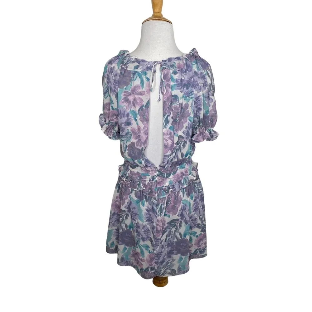 For Love and Lemons Shelly Lilac Purple Blue Mini dress Size Small. - Image 5