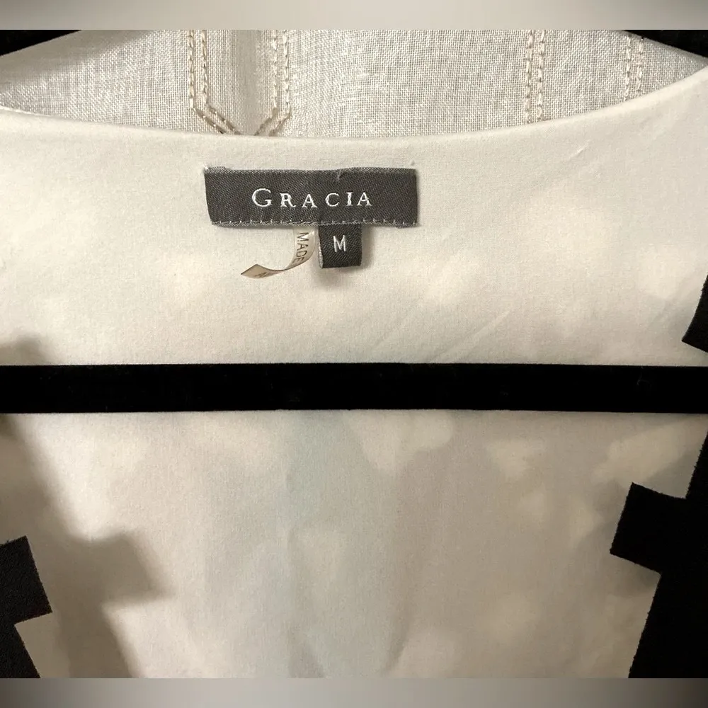 Gracia Black Fit and Flare Mini Dress Scoop Neck Cocktail - Image 8