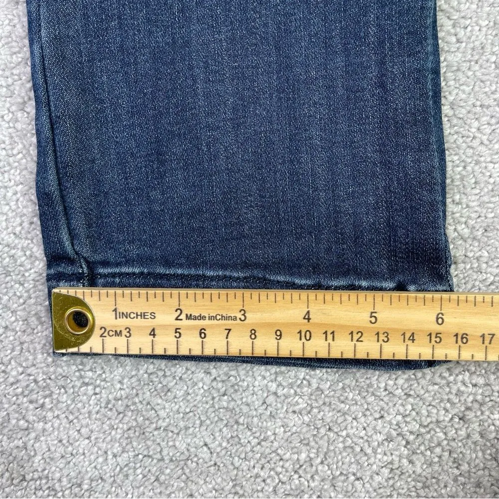 Pilcro and The Letterpress Jeans Women's 27 Blue Straight High-Rise Dark Denim - Image 10