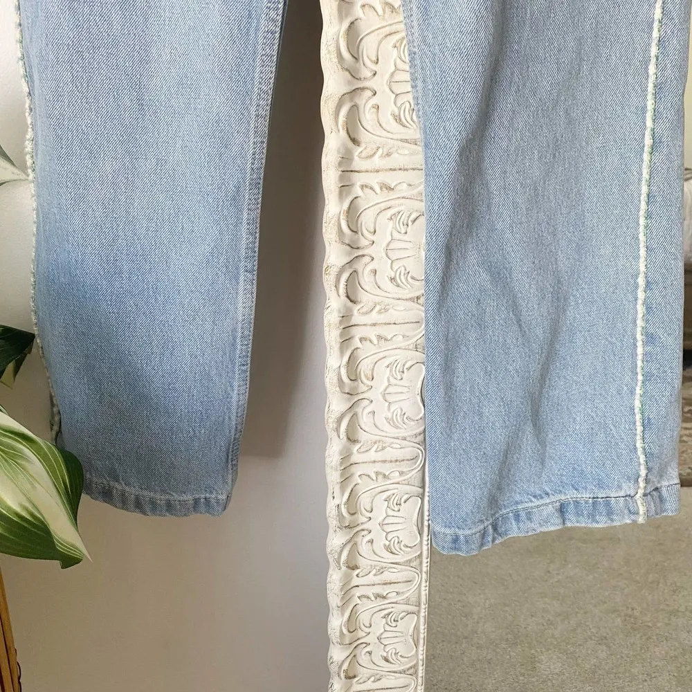 Tweed Trim Crop Jeans - Image 6