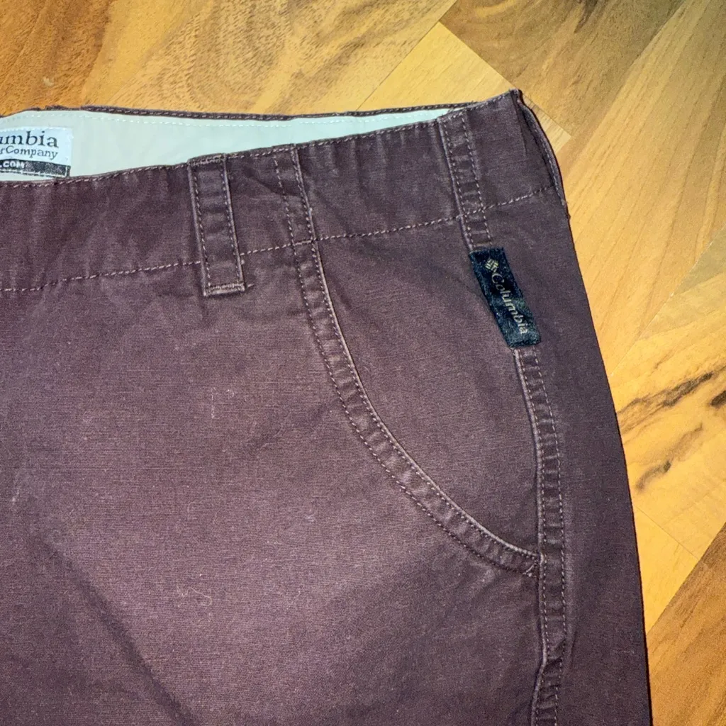 Columbia chocolate brown size 14‎ hiking, work pant 100% cotton outdoor - Image 4