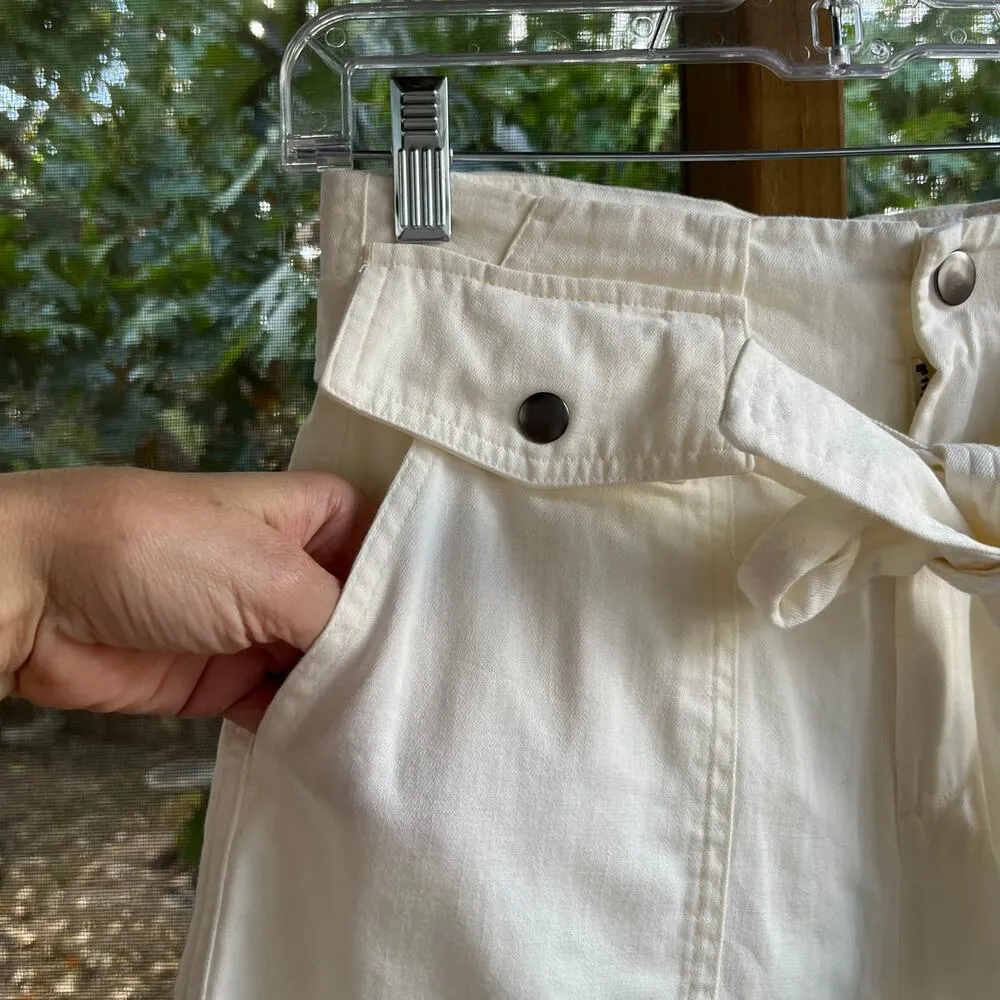 Banana Republic Factory Women's Utility Tie-Waist Pants Snow Day Size 2. NEW - Image 5