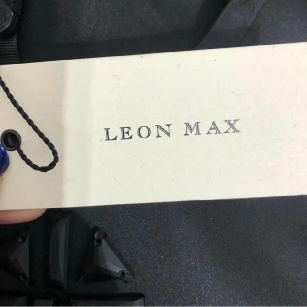 Leon Max Limited Edition Black Beaded Sleeveless Dress 0 NWT - Image 8