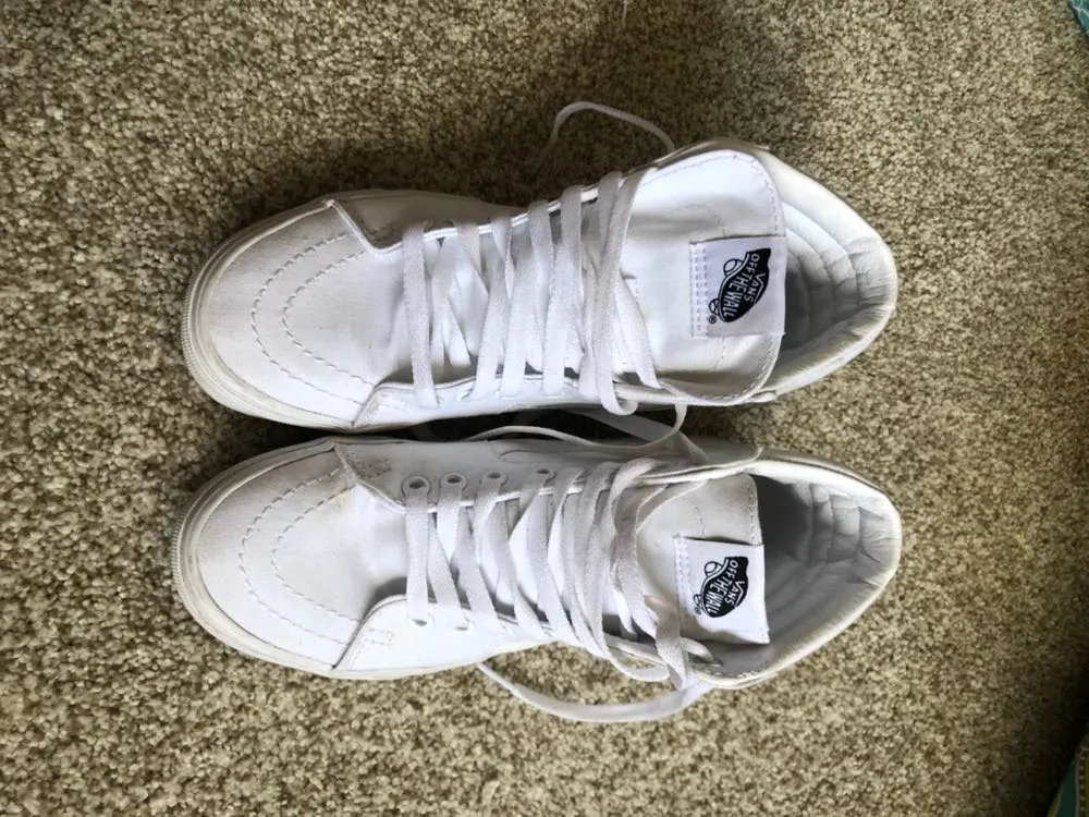 Vans White High Tops - Image 2